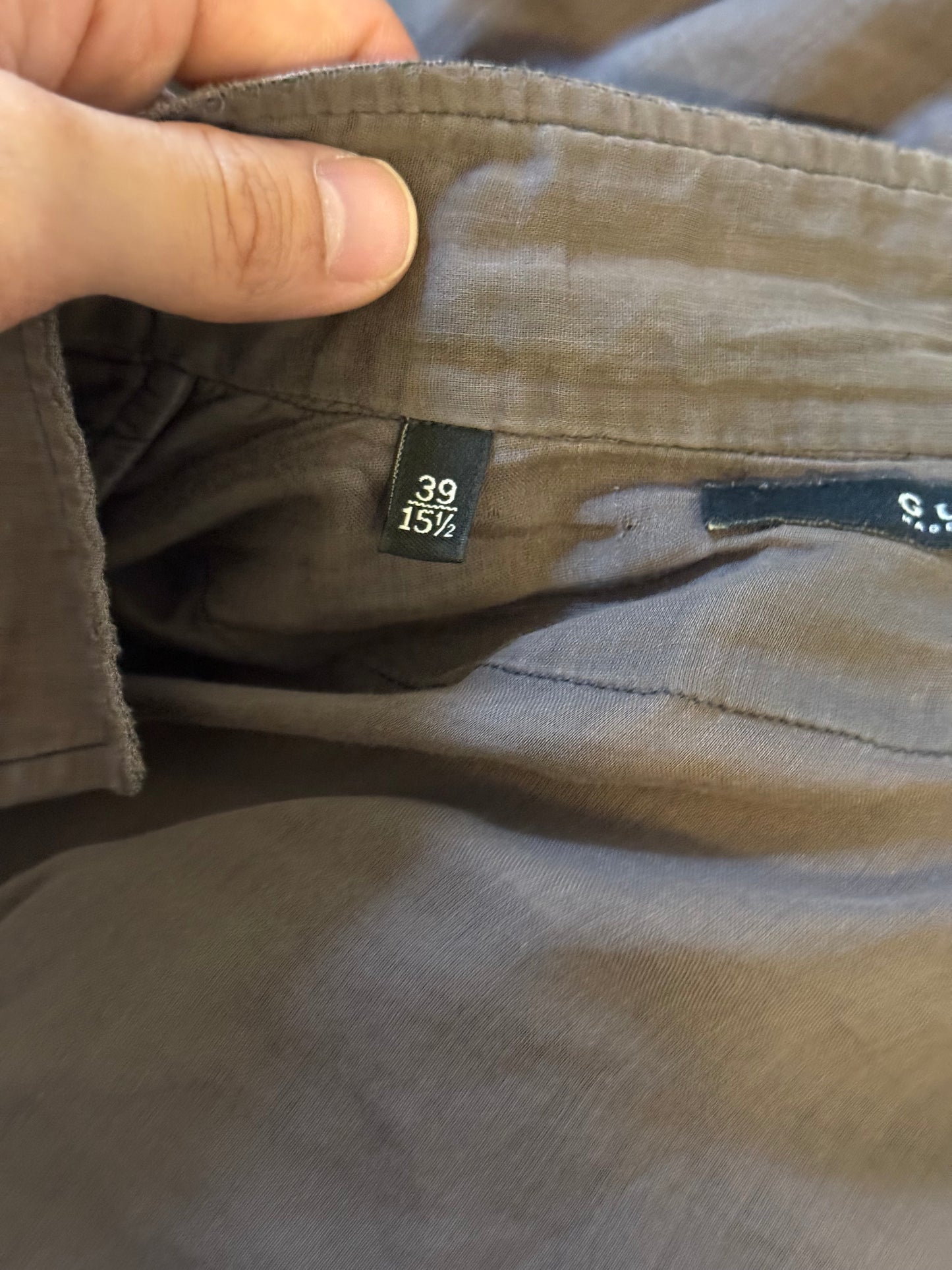 Gucci tom ford pleated button up shirt