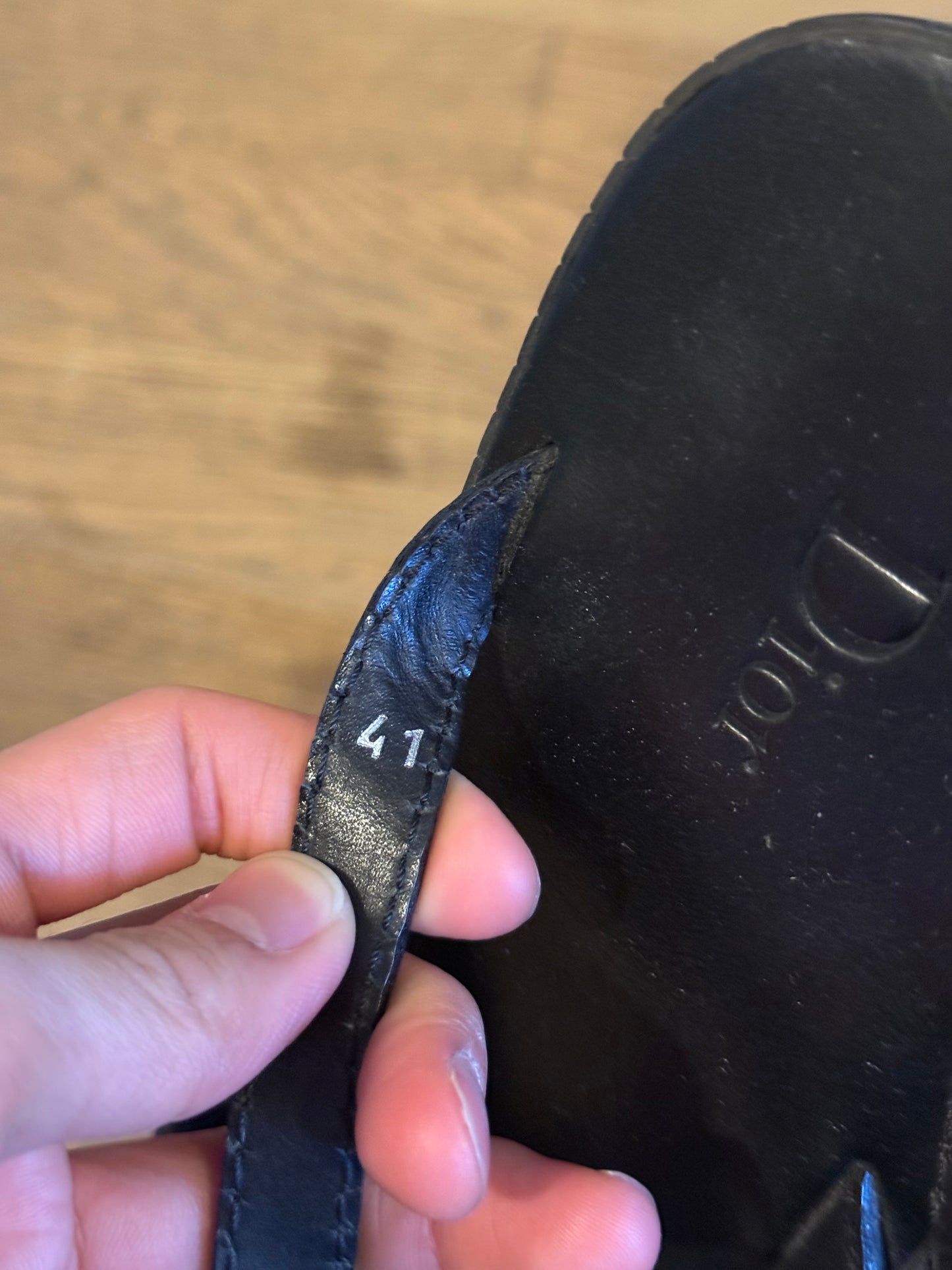 Dior Homme SS03 strip sandals