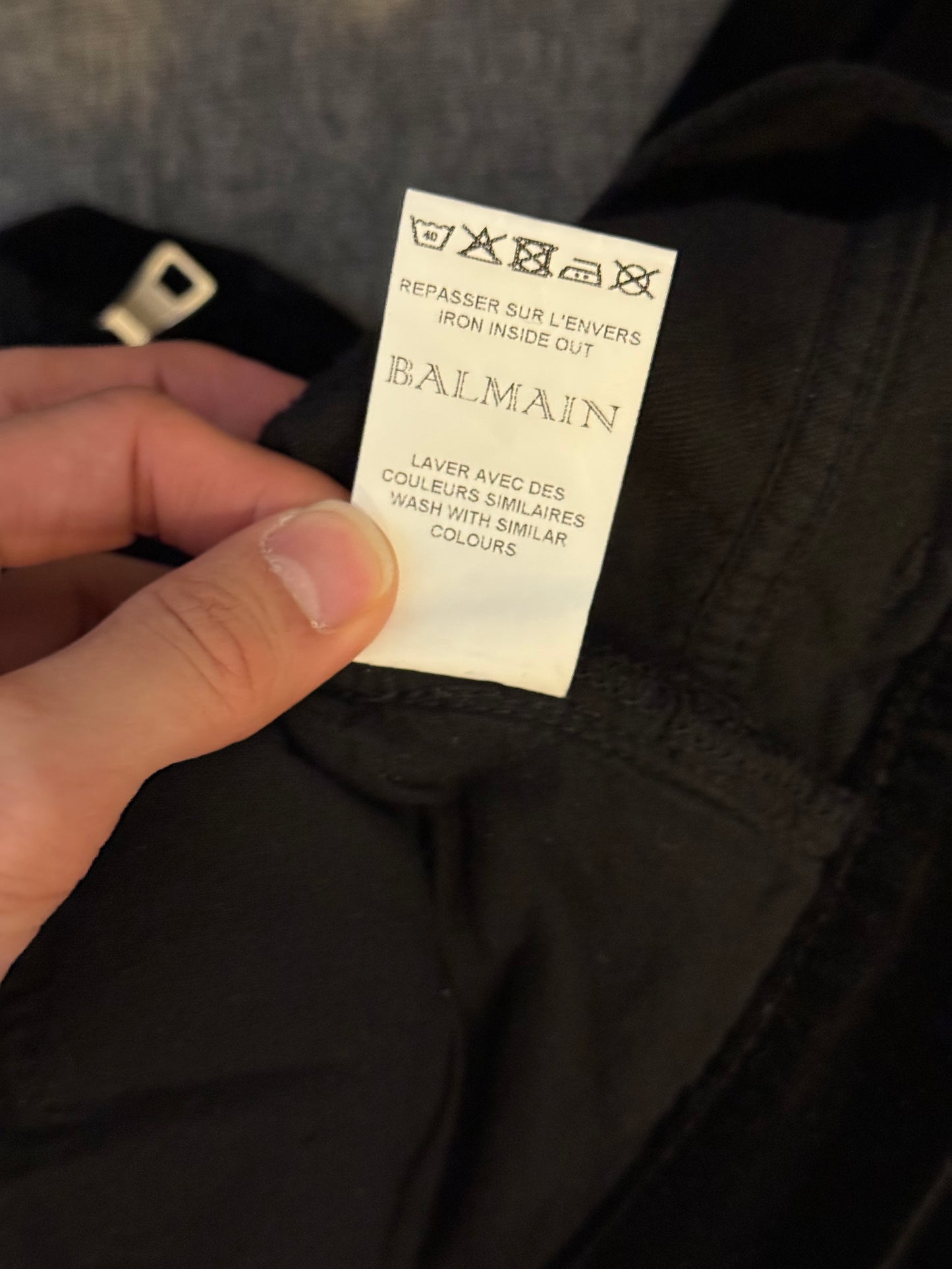 Balmain 4 zip waxed velour pants