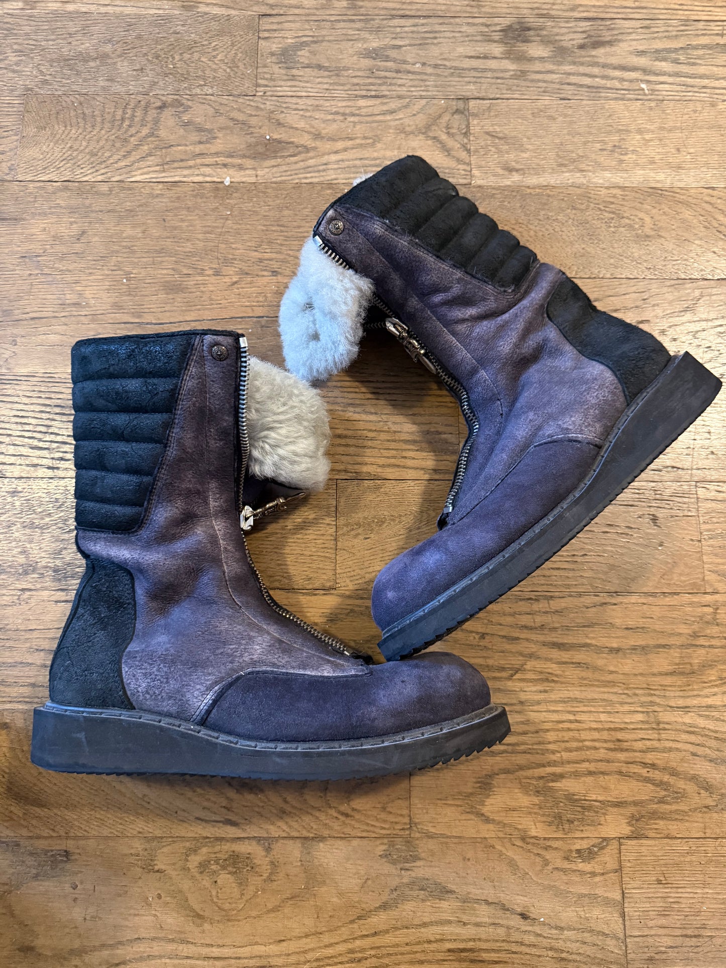 Chrome hearts rick Owens AW11 mouton Mohawk boots