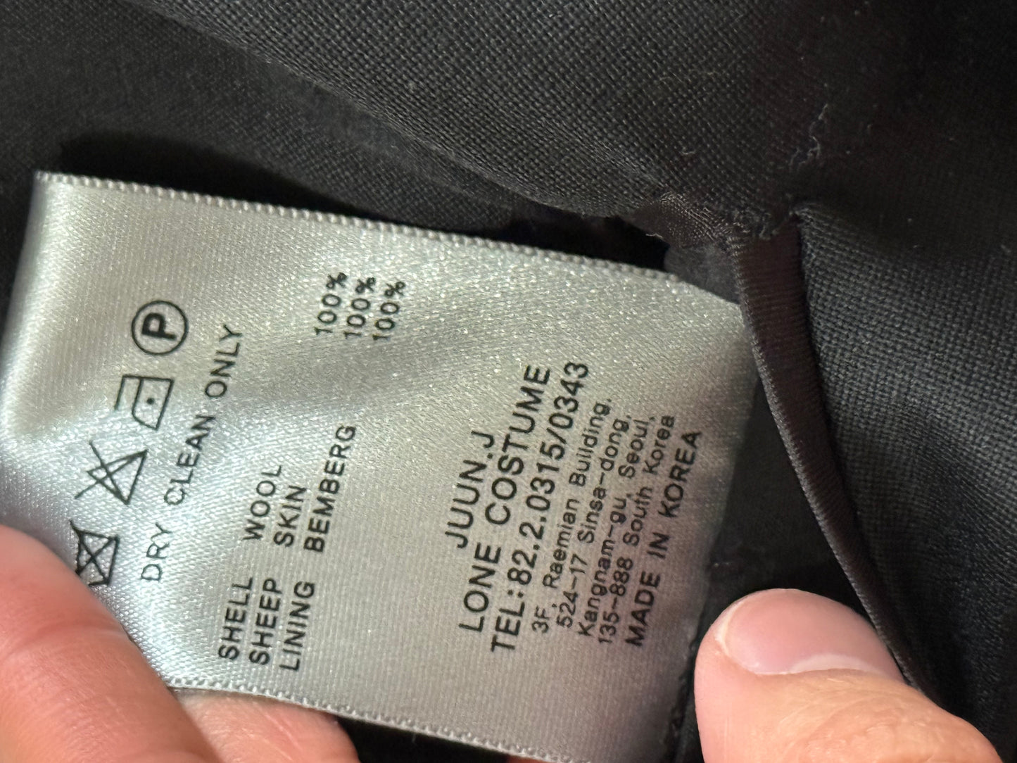 Juun J 09-10AW double layer coat