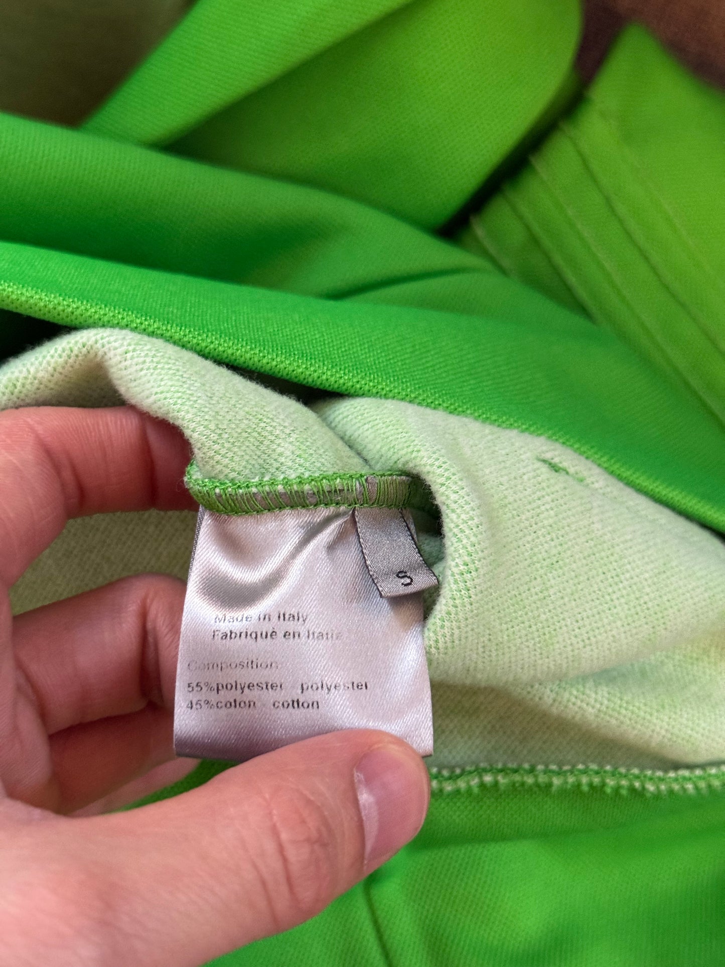 Dior Homme 03SS luster neon green Napoleon hoodie