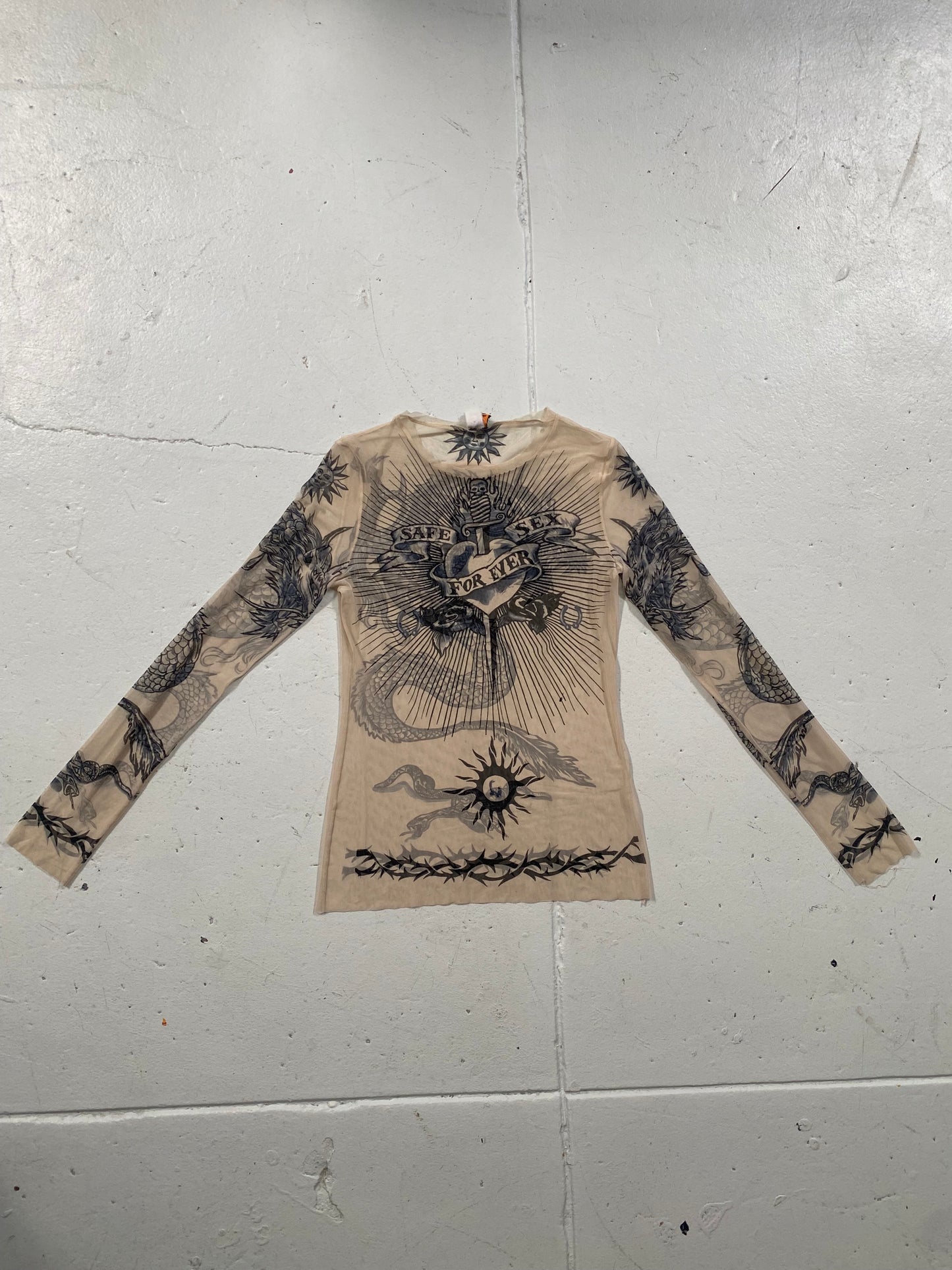 Jean Paul Gaultier SS96 long sleeve safe sex