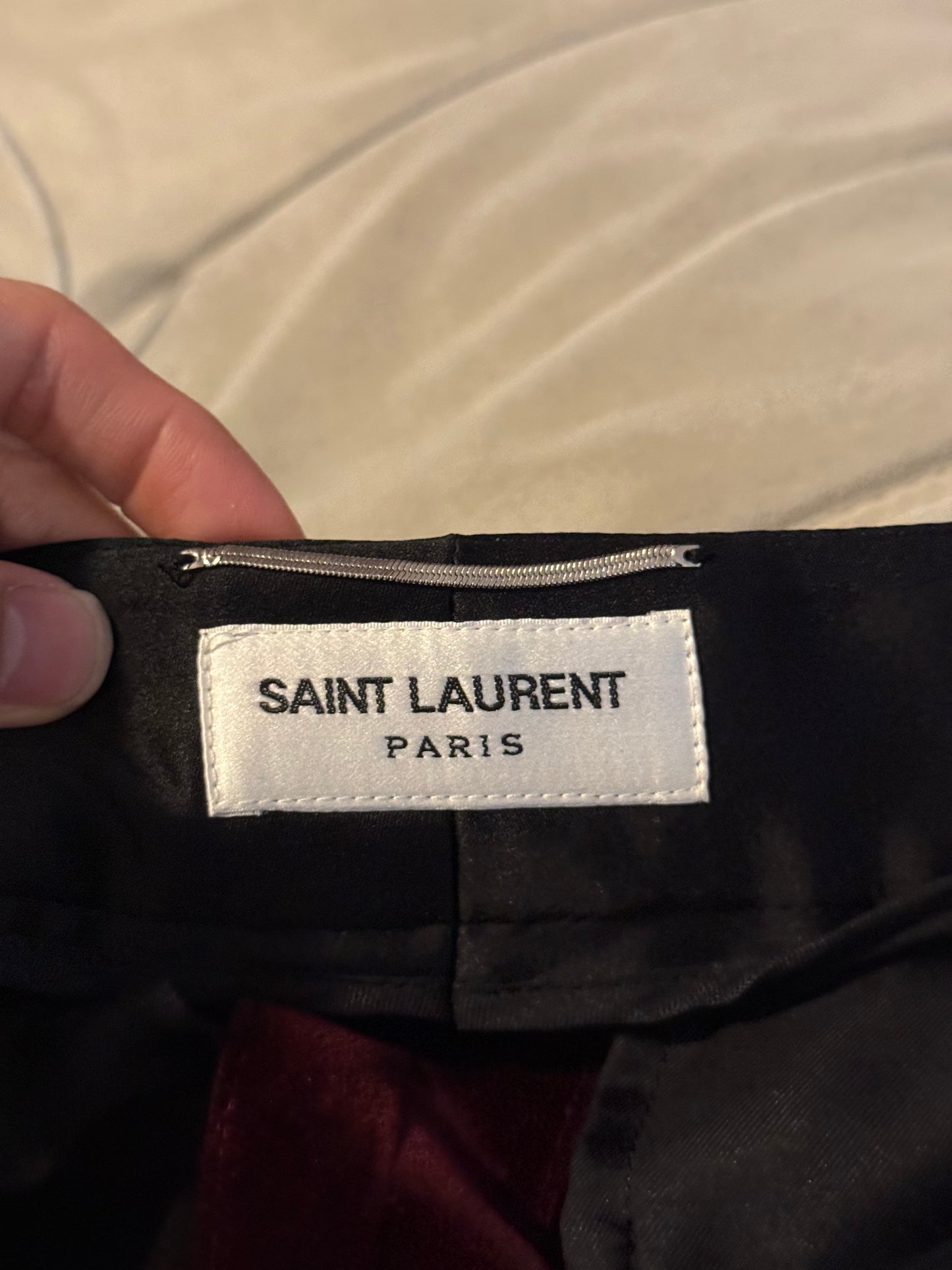 Saint Laurent 2022 velvet trousers