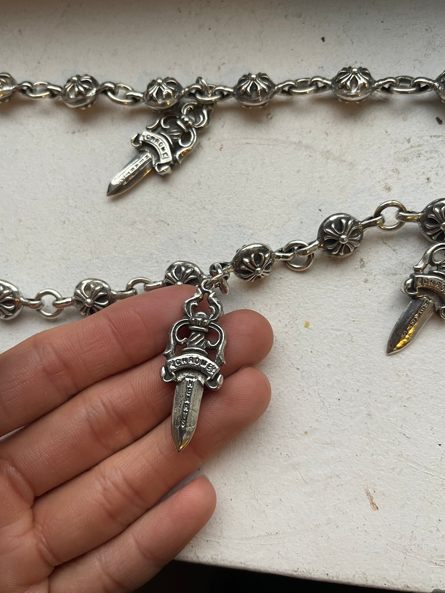 Chrome hearts 7 dagger 30 inches wallet chain
