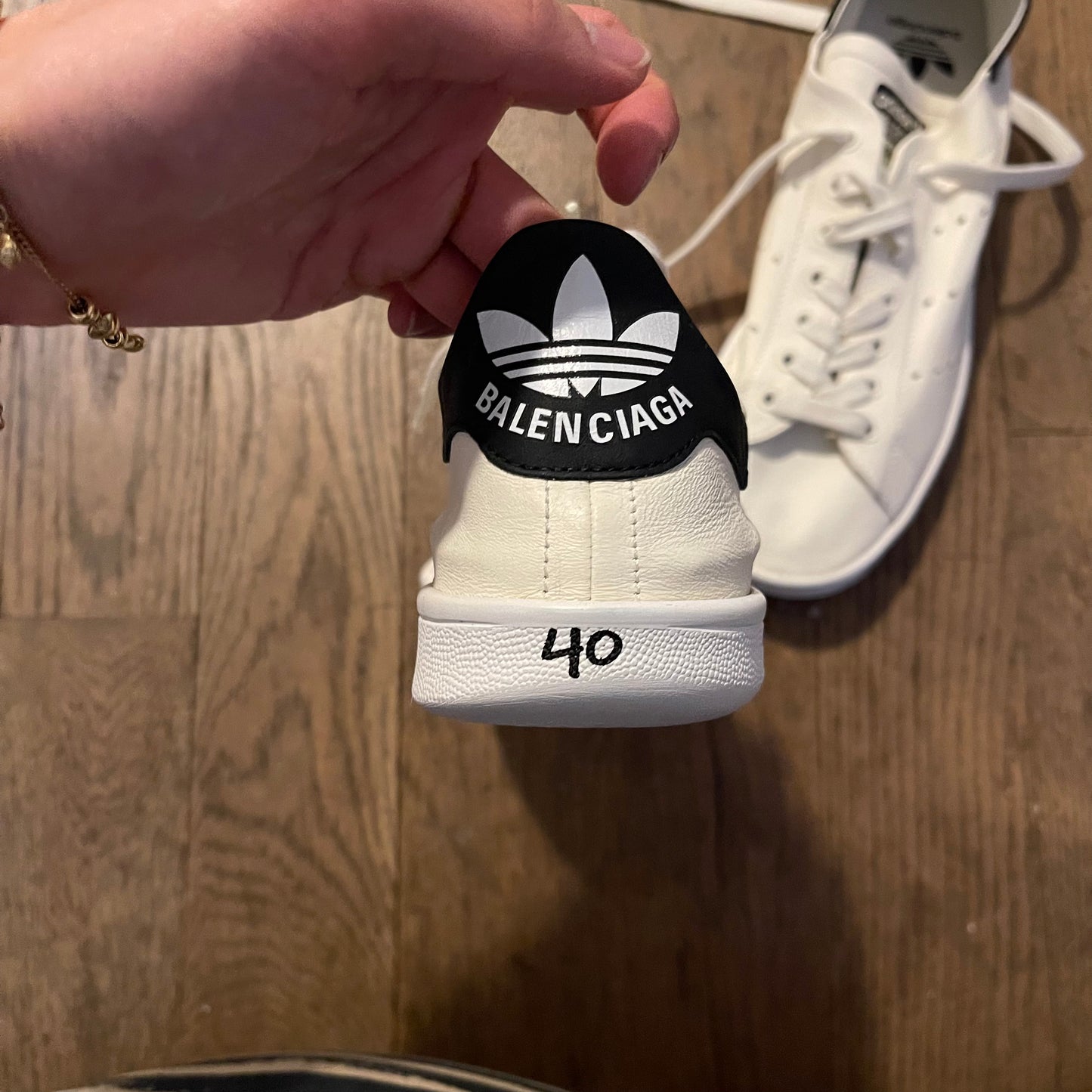 Balenciaga Adidas Stan Smiths WHITE SZ 40