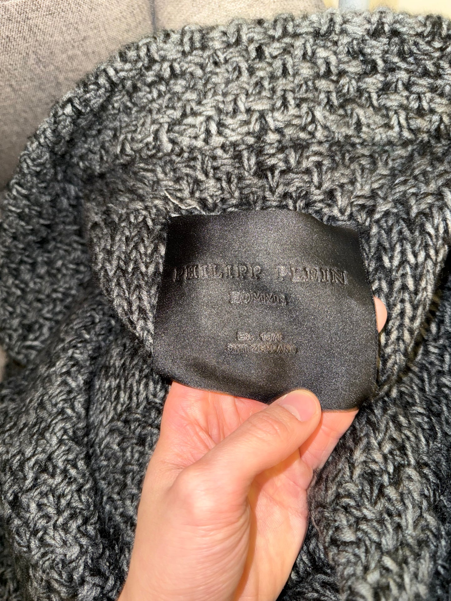 Philip Plein knitted cardigan