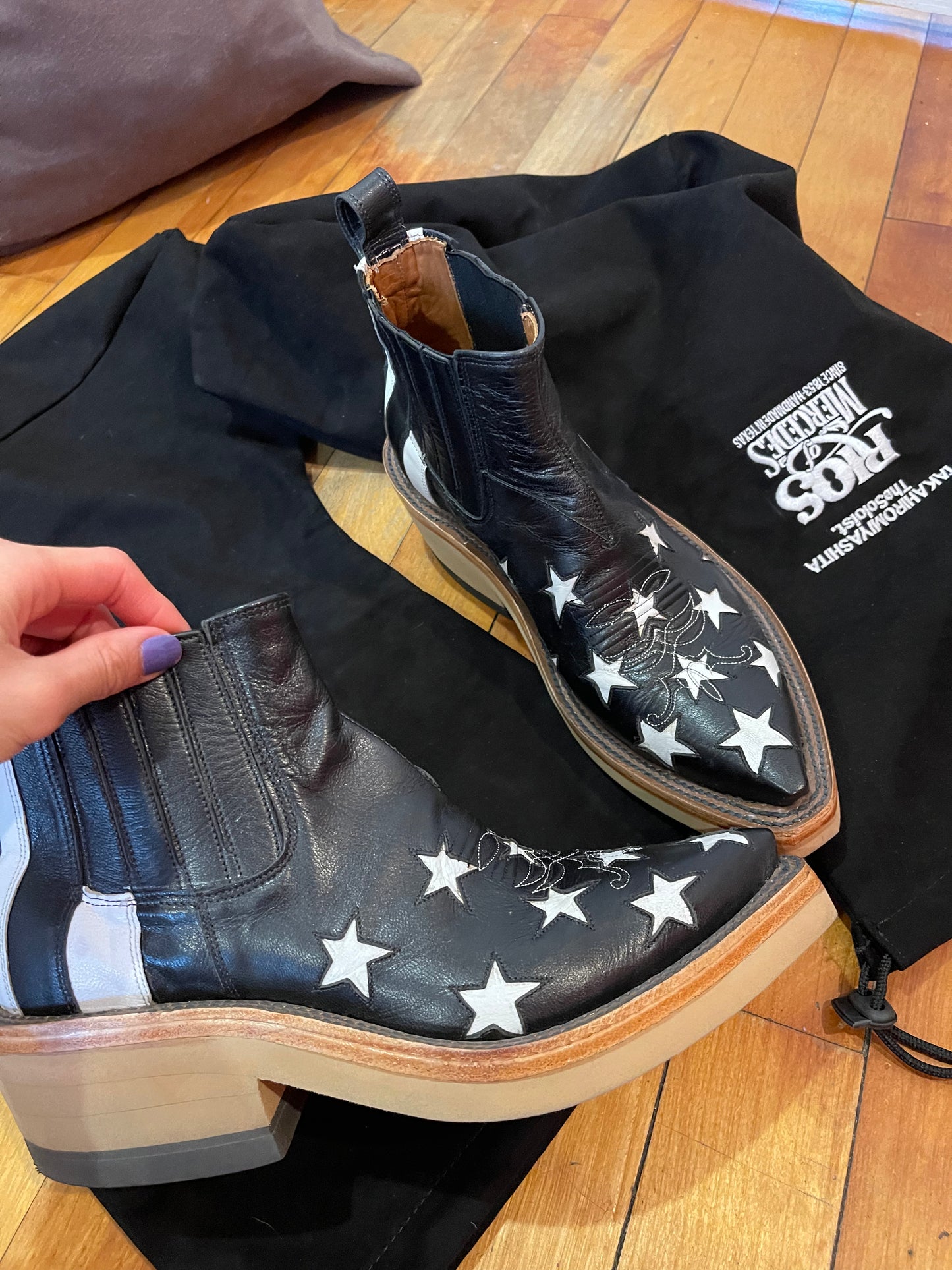 Takahiromiyashita star cowboy boots