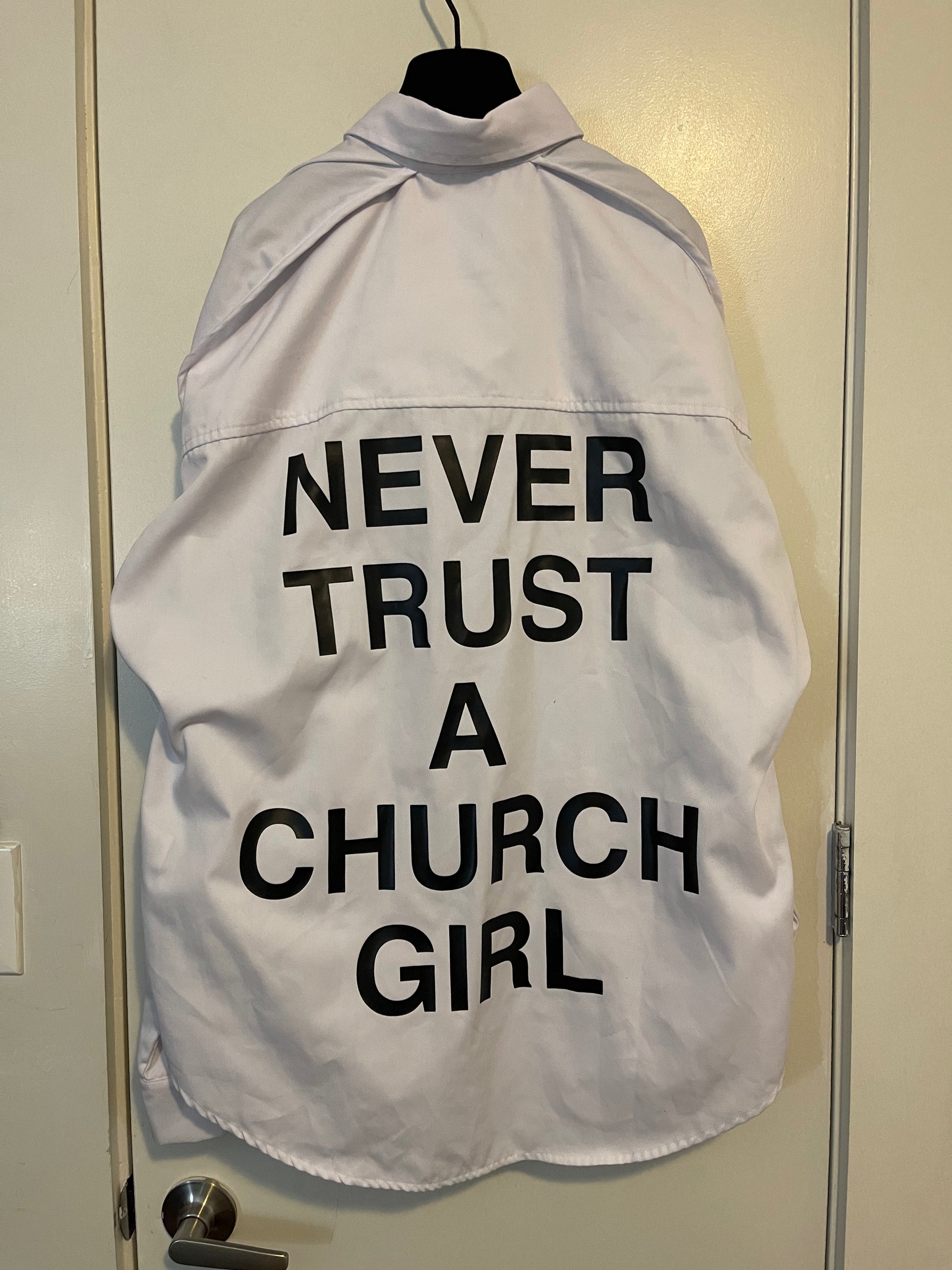 トップス Hood By Air- Never Trust A Church girl M Hood By Air HBA hood by air Never trust Church girl shirt