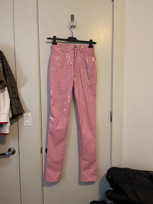 Maison Margiela SS19 pink vinyl pants