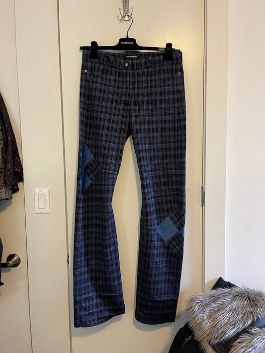 Kiko kostadinov mosaic plaid trousers