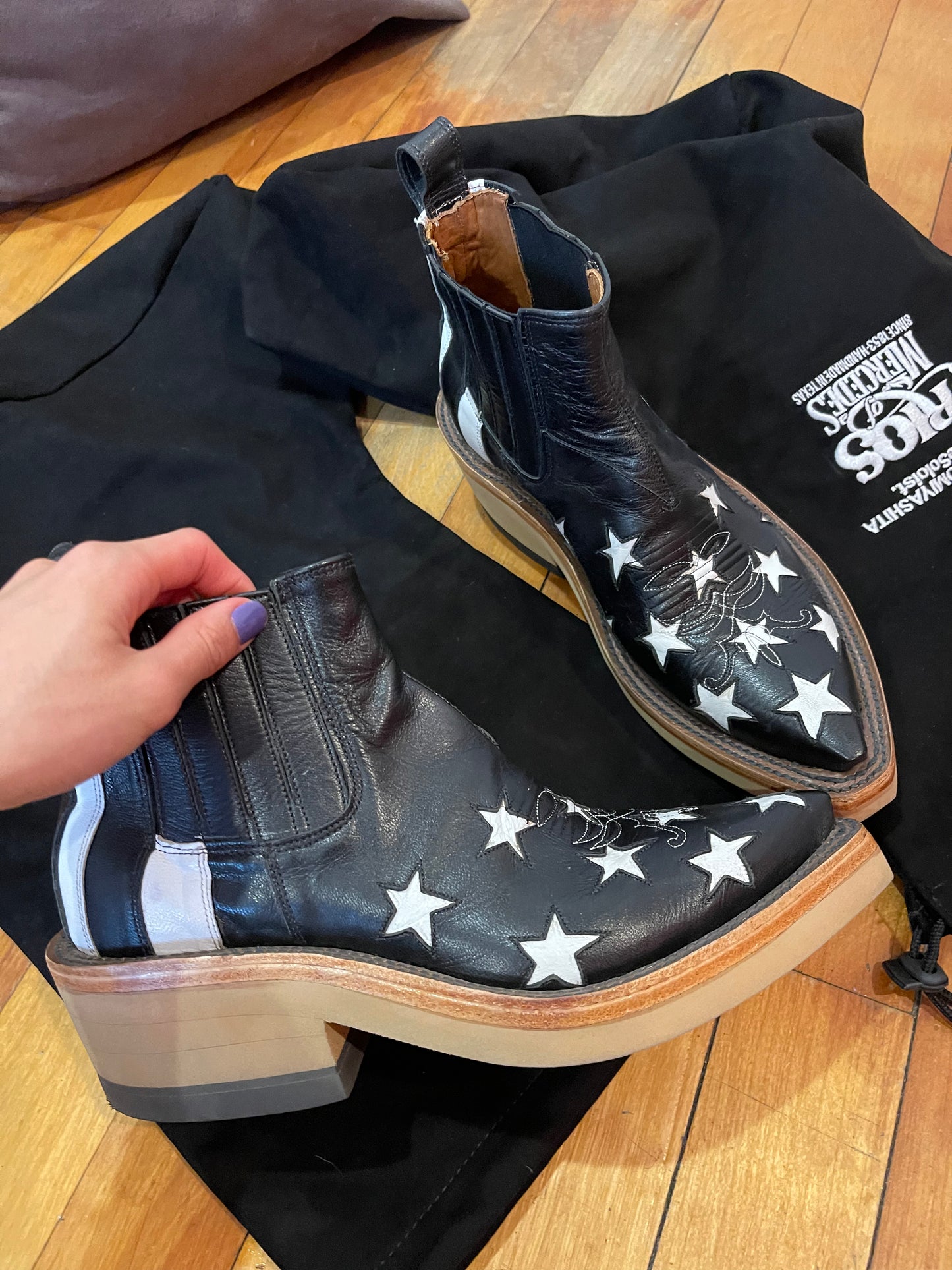 Takahiromiyashita star cowboy boots