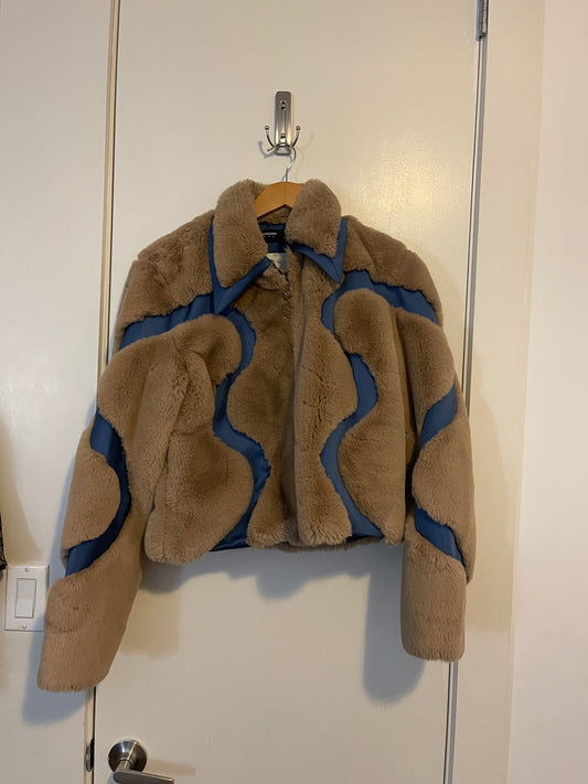 Kiko Kostadinov AW20 faux fur jacket